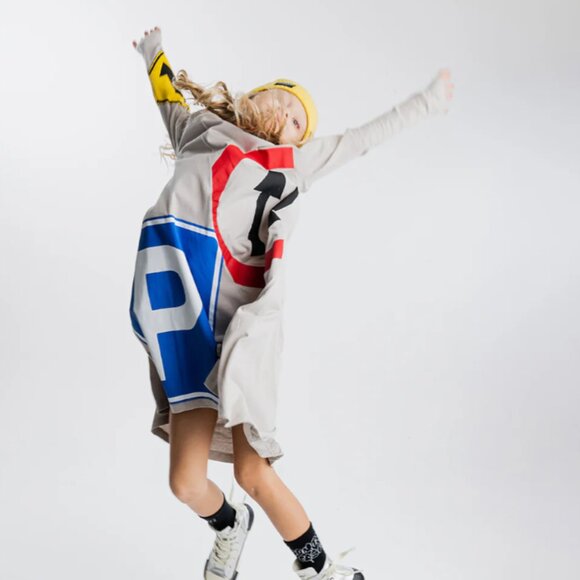 nununu way 360 dress girl's dress road signs printed 100% cotton - Picture 6 of 10